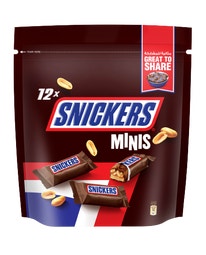 Snickers™ Minis Chocolate Mini Bars, Pouch, 180g (12 pcs) image