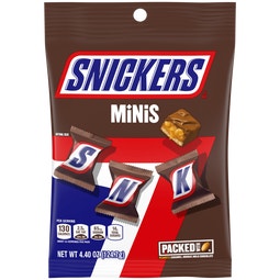 SNICKERS Original Chocolate Minis Size Bars Bag 4.4 oz image