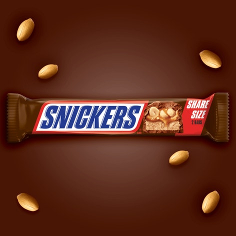 SNICKERS Milk Chocolate Candy Bar Sharing Size, 3.29 oz