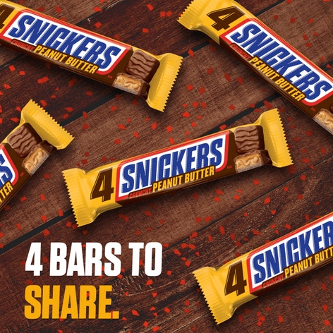SNICKERS Peanut Butter Squared 4 To Go Candy Bar, 3.56 oz