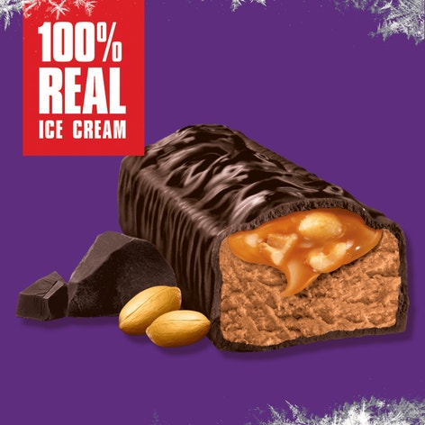 SNICKERS Dark Chocolatey Peanut Butter Ice Cream Bars, 6 Pack, 2 Oz