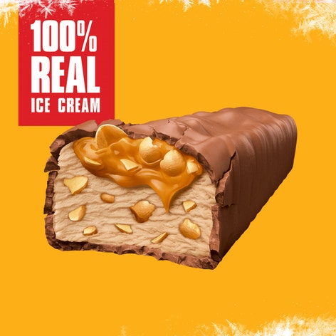 SNICKERS Milk Chocolate Crunchy Peanut Butter Ice Cream Bars, 2.62 Oz Bar