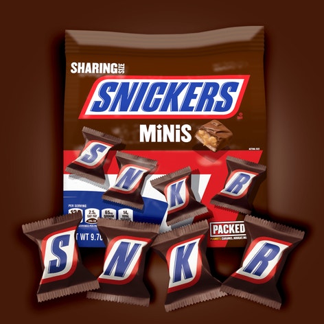 SNICKERS Minis Chocolate Candy Bars Bag 9.7 oz