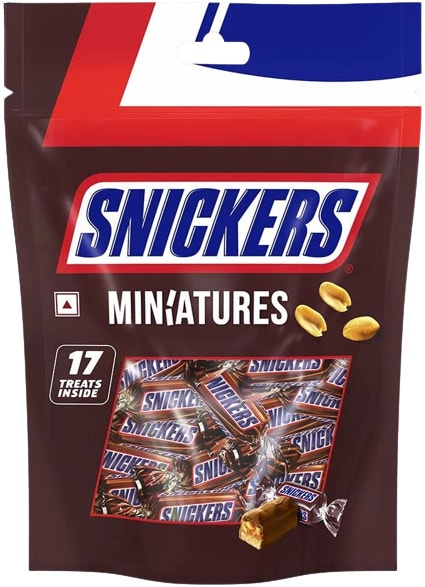 Snickers Miniatures Chocolate Mini Bars, Pouch, 150g
