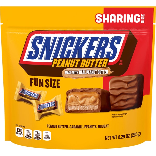 SNICKERS Peanut Butter Sharing Size 8.29oz Bag
