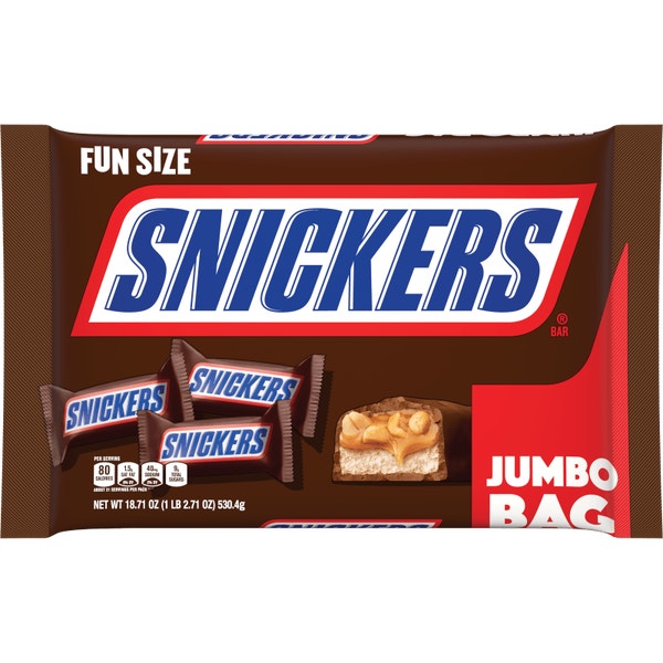 SNICKERS Fun Size Chocolate Candy Bars Bulk Bag