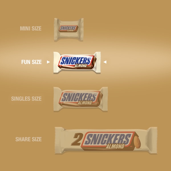 SNICKERS Almond Fun Size Chocolate Candy Bars, 10.23 oz