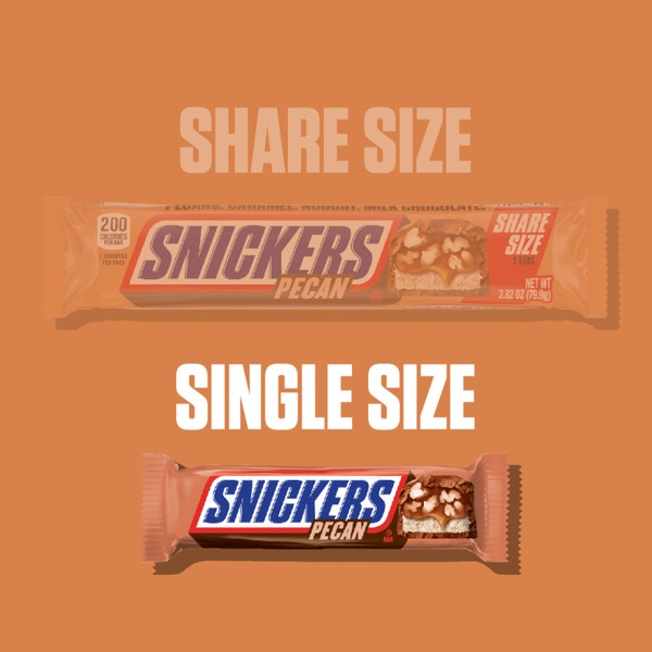 SNICKERS PECAN Singles Size Chocolate Candy Bars, 1.41 oz