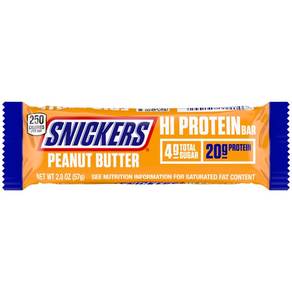 SNICKERS Hi Protein Peanut Butter Bar, 2 OZ