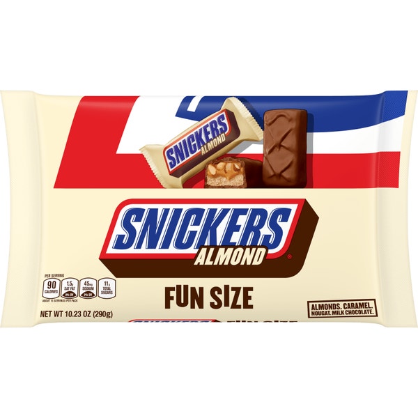 SNICKERS Almond Fun Size Chocolate Candy Bars, 10.23 oz