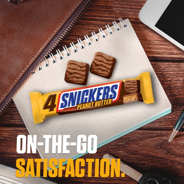 SNICKERS Peanut Butter Squared 4 To Go Candy Bar, 3.56 oz