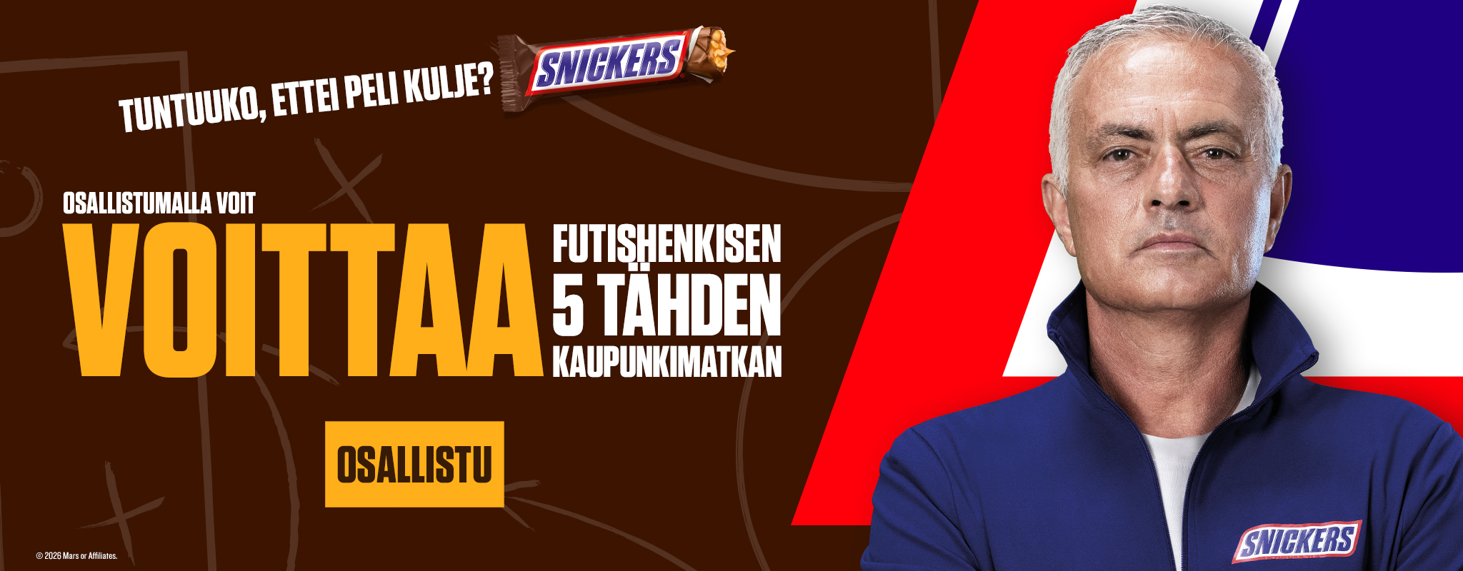 banner with snickers logo