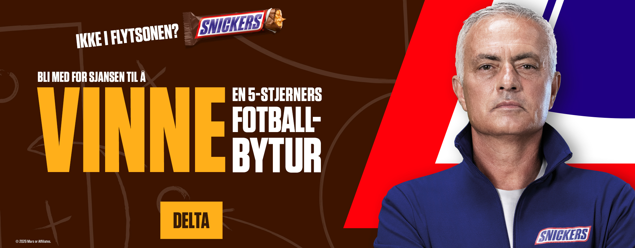 banner with snickers logo