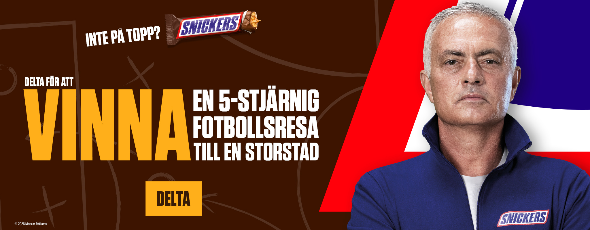 banner with snickers logo