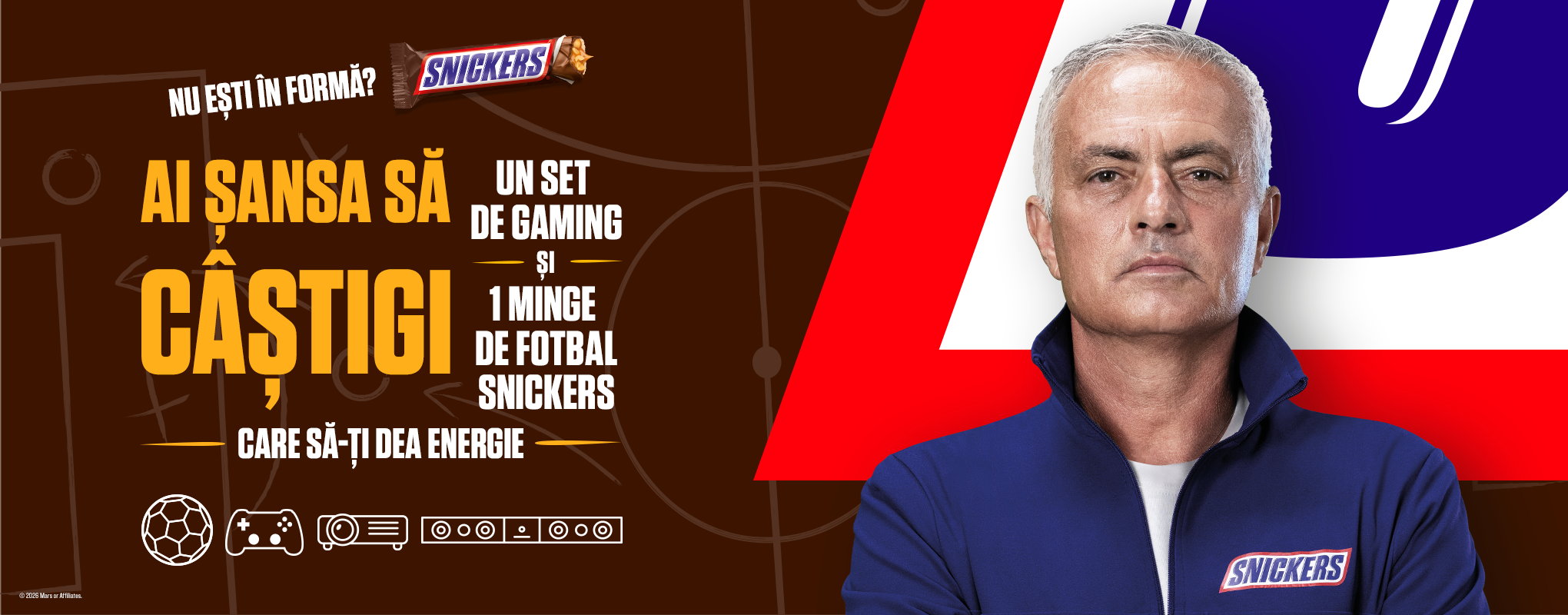 banner with snickers logo