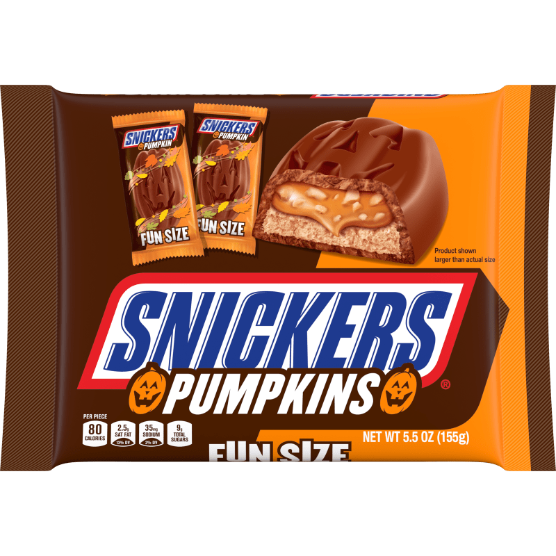 Snickers Pumpkins Shapes Laydown Bag image