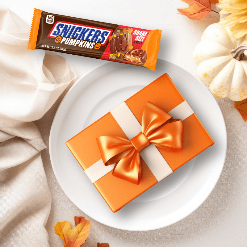 SNICKERS ORANGE PUMPKIN 2 TO GO HALLOWEEN 2.2 OUNCES EACH