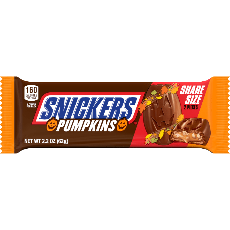 SNICKERS ORANGE PUMPKIN 2 TO GO HALLOWEEN 2.2 OUNCES EACH image