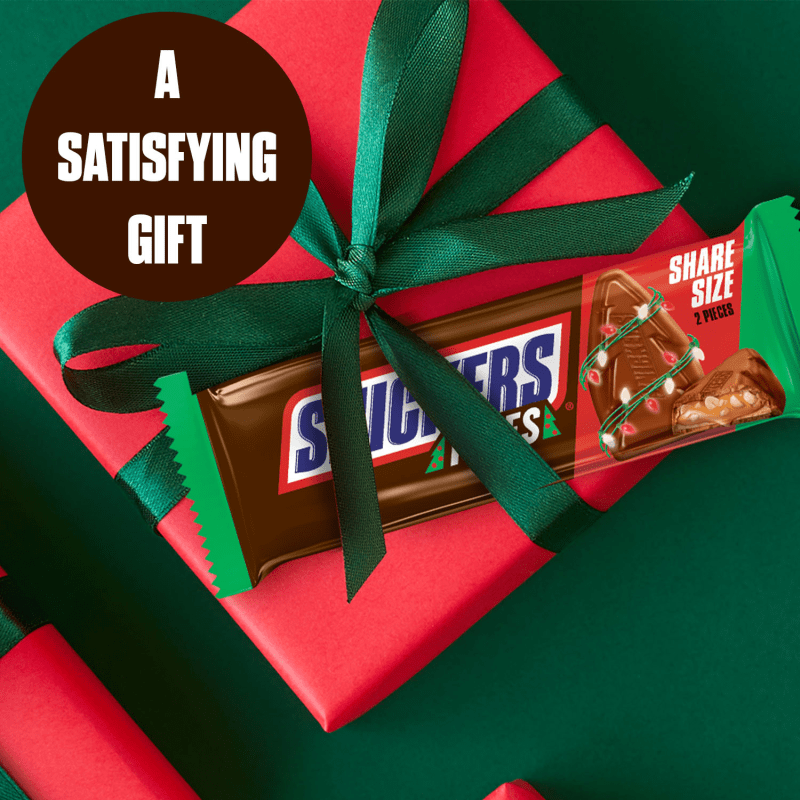 SNICKERS Trees Chocolate Christmas Candy Bars, 2 Ct