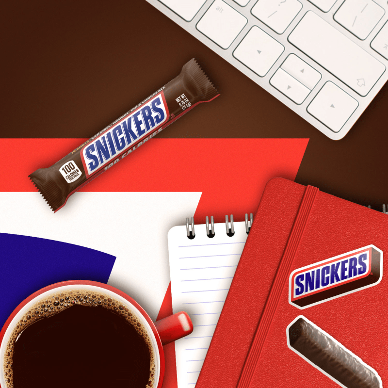 SNICKERS 100 Calories Chocolate Candy Bar, 0.76 oz