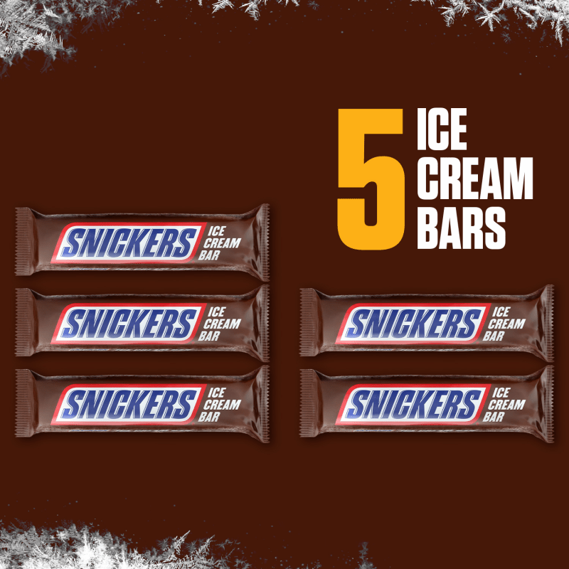 SNICKERS Ice Cream Bars, 10 oz  (5-Count Box)