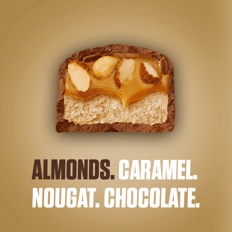 SNICKERS 2 To Go Almond Candy Bar, 3.23 oz