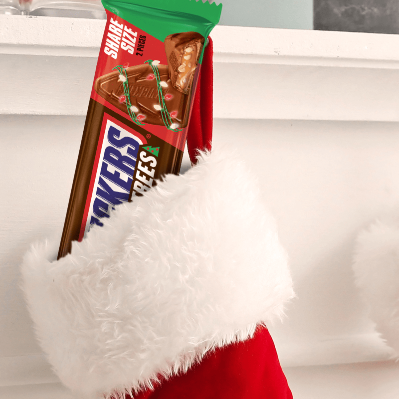 SNICKERS Trees Chocolate Christmas Candy Bars, 2 Ct
