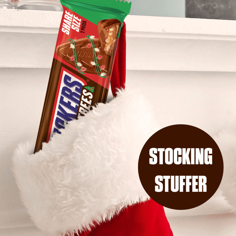 SNICKERS Trees Chocolate Christmas Candy Bars, 2 Ct