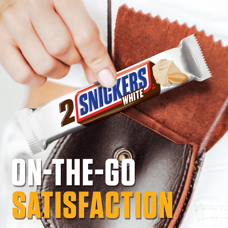 SNICKERS White Chocolate Share Size Candy Bars, 2.84 oz