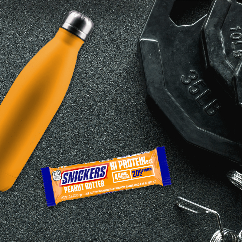 SNICKERS Hi Protein Peanut Butter Bars, 24 oz (12-Count Box)