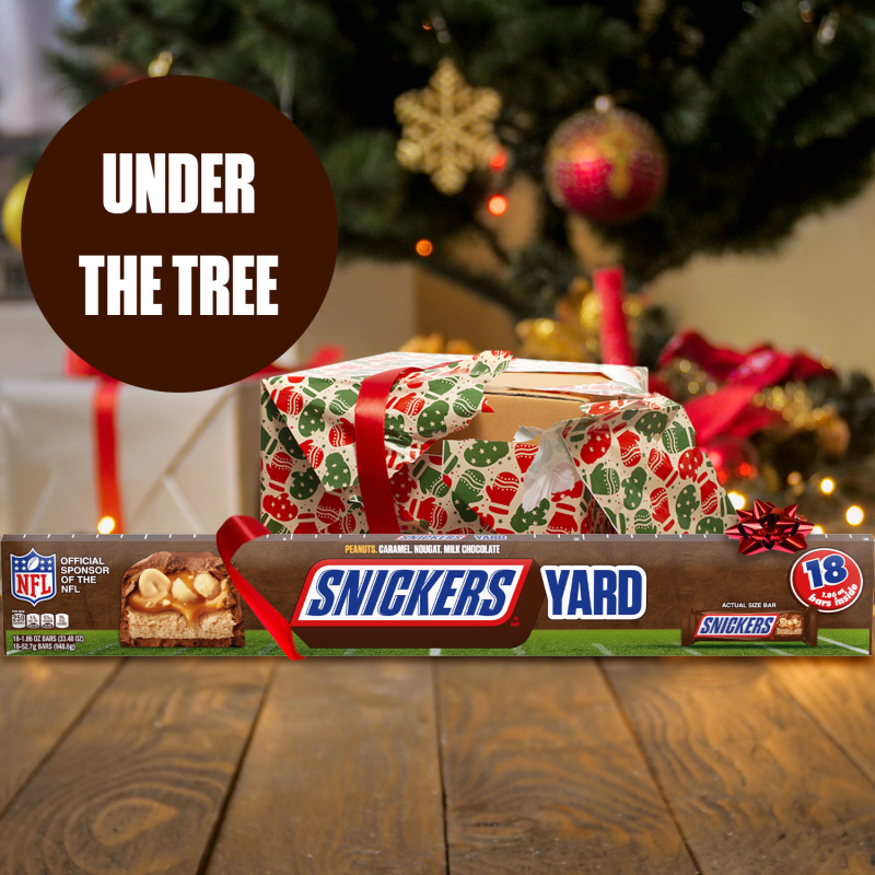 SNICKERS Yard Individually Wrapped Milk Chocolate Christmas Candy