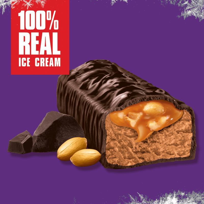 SNICKERS Dark Chocolate Ice Cream Bars, 6 Pack, 2 Oz