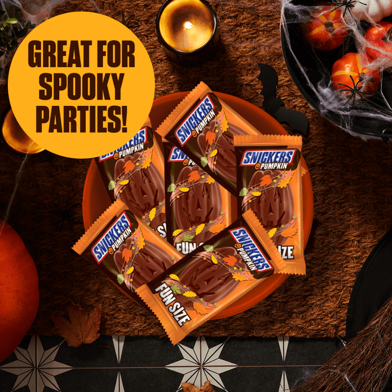 Snickers Pumpkins Shapes Laydown Bag