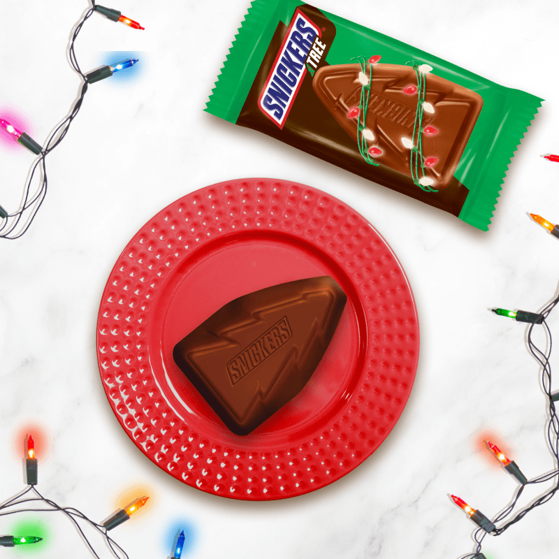 SNICKERS Trees Chocolate Christmas Candy Bars, 6 Ct