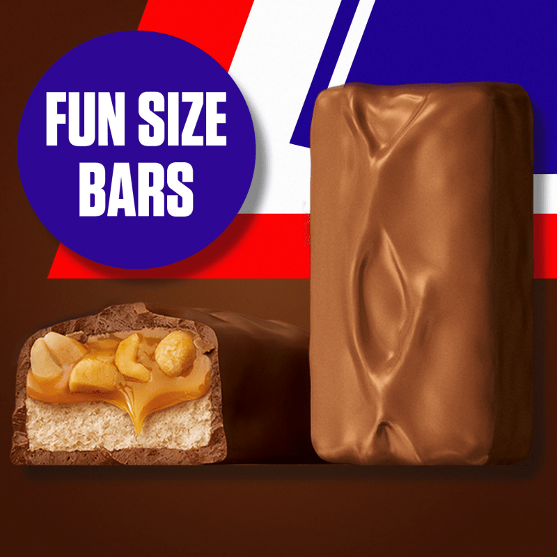 Snickers Fun Size Candy Bars - Bulk Display Tub