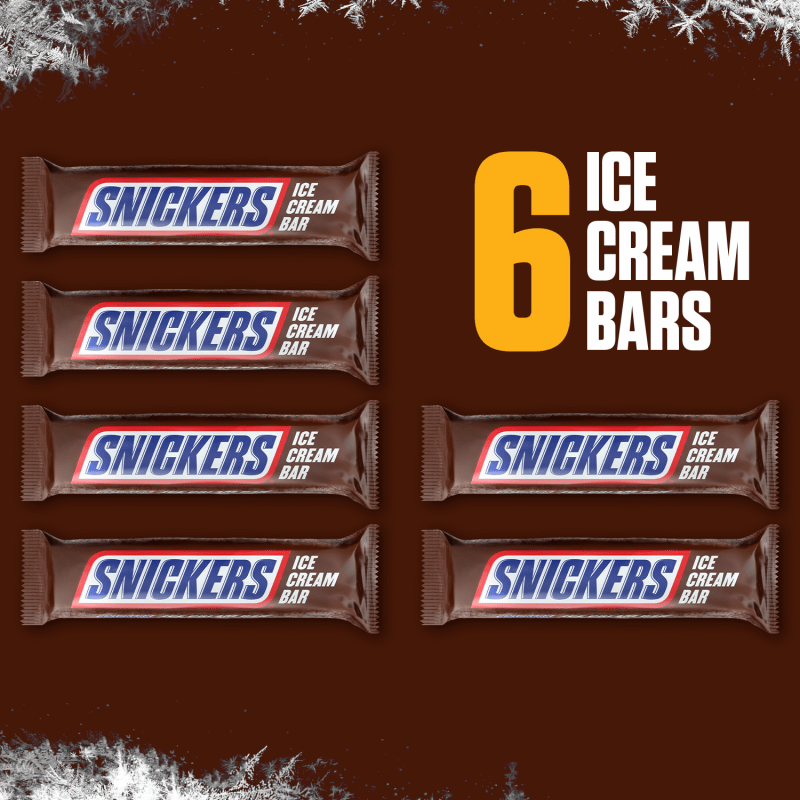 SNICKERS Ice Cream Bars, 2 oz (6-Count Box)