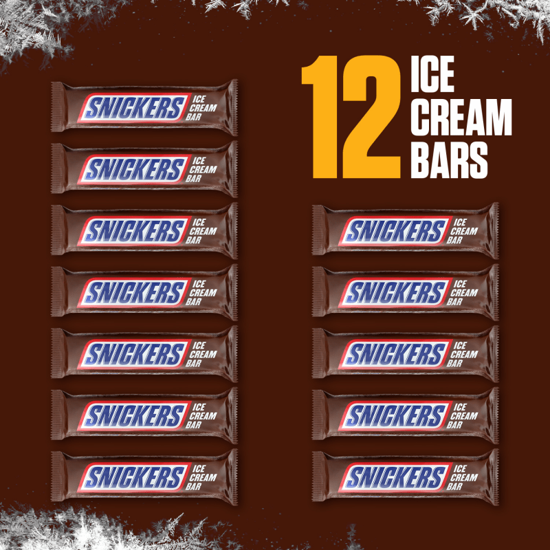 SNICKERS Ice Cream Bars, 2 oz (12-Count Box)